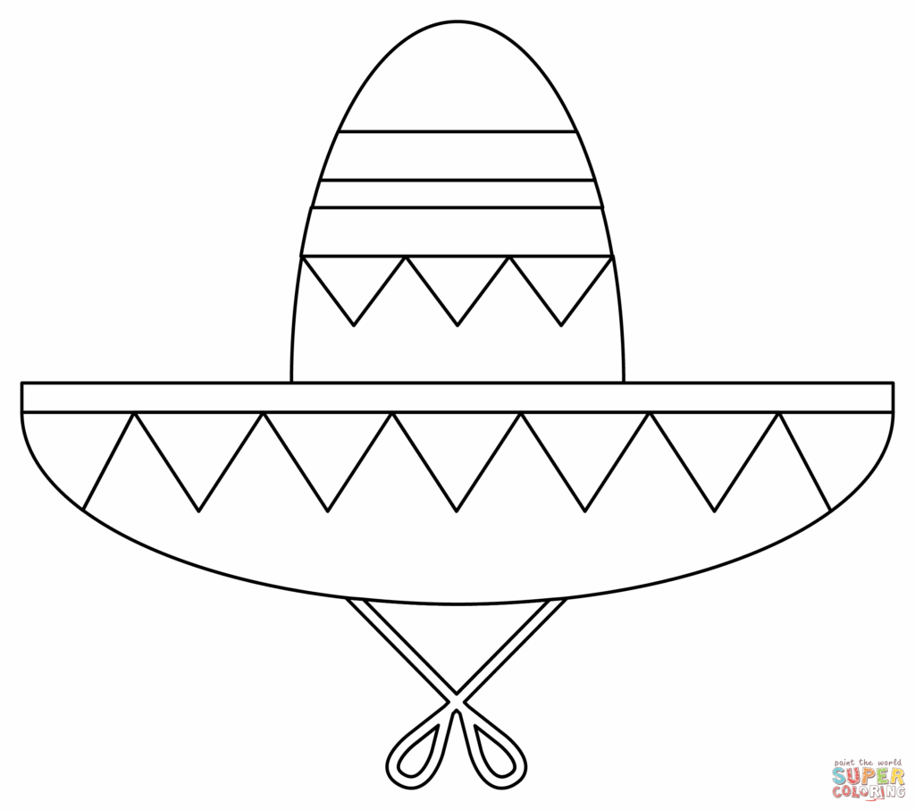 Sombrero Hat Template Printable Free Printable