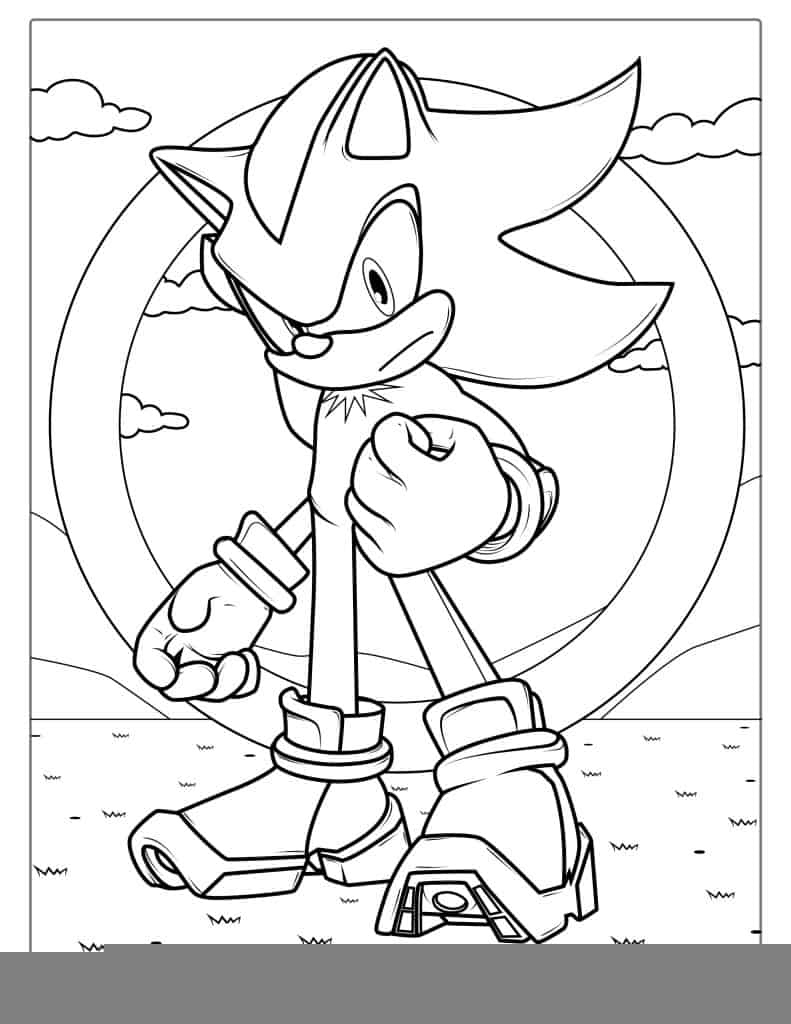 Sonic Coloring Pages Free Printable