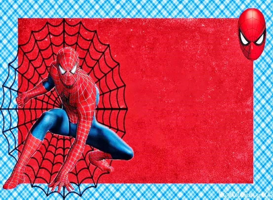 editable spiderman invitation template