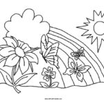 Spring Coloring Page Free Printable