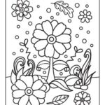 Spring Flower Coloring Pages Pre Free Printable Coloring Infoupdate