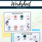 star life cycle worksheet