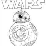 Star Wars The Force Awakens BB 8 Coloring Pages Free Kids Coloring Page