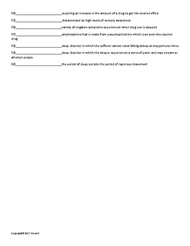 States Of Consciousness Quiz Or Worksheet For Psychology TpT