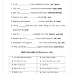 Subject Verb Agreement Grammar Guide English ESL Worksheets Pdf Doc