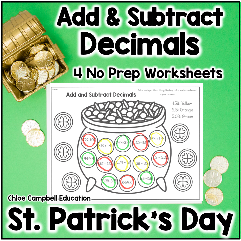 Subtracting Decimals Worksheet Worksheets Library