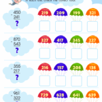 Subtraction Worksheets Dynamically Created Subtraction Worksheets
