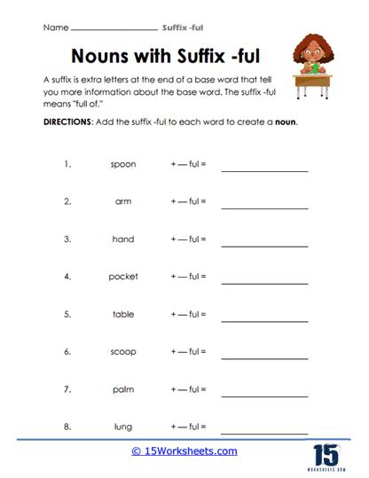 suffix worksheet