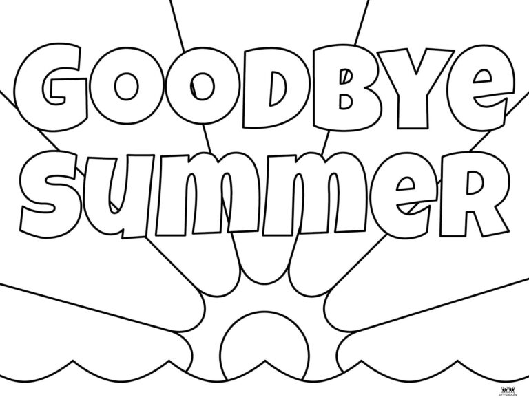 summer coloring pages printable free