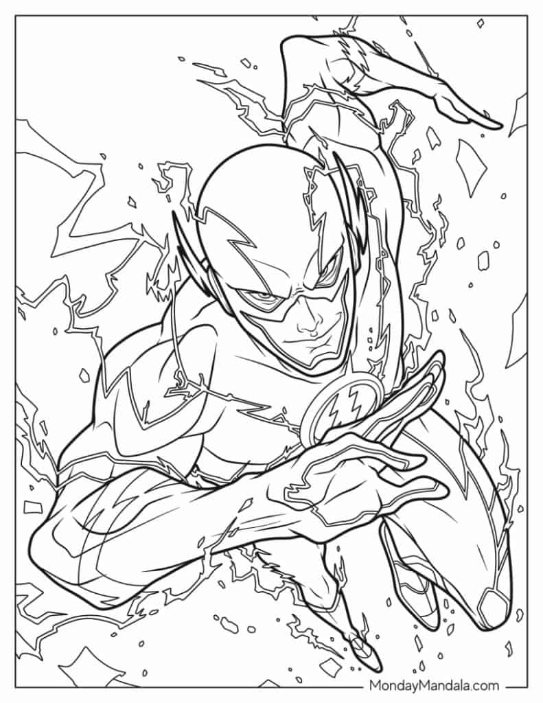 Superhero Free Printable Coloring Pages Unleash Your Inner Artist