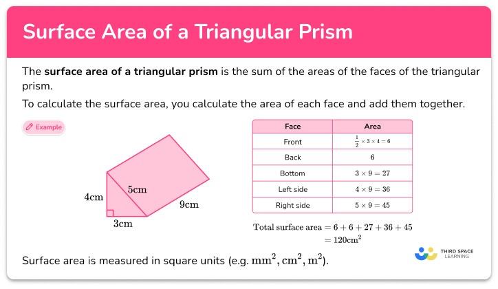 Surface Area Of Triangular And Pentagonal Prism Worksheet Live 