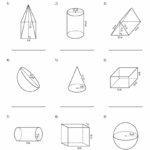 Surface Area Volume Of Rectangular Triangular Prisms Worksheet