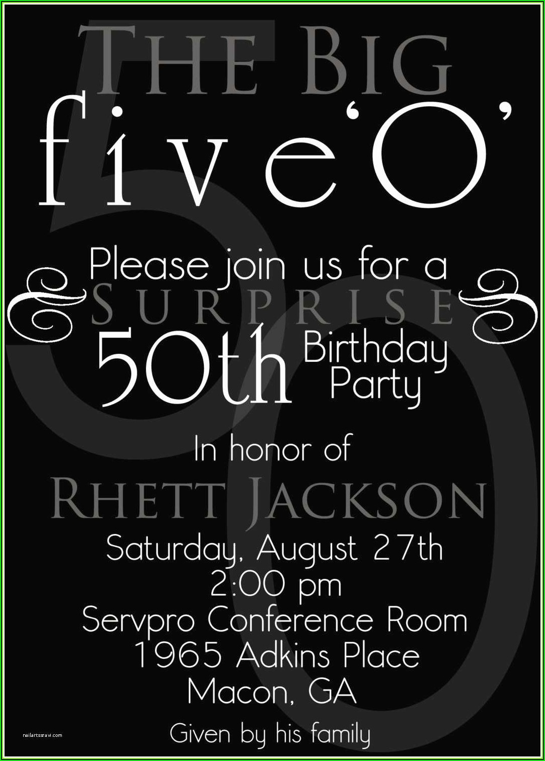 Surprise Birthday Invitation Templates Template 1 Resume Examples 
