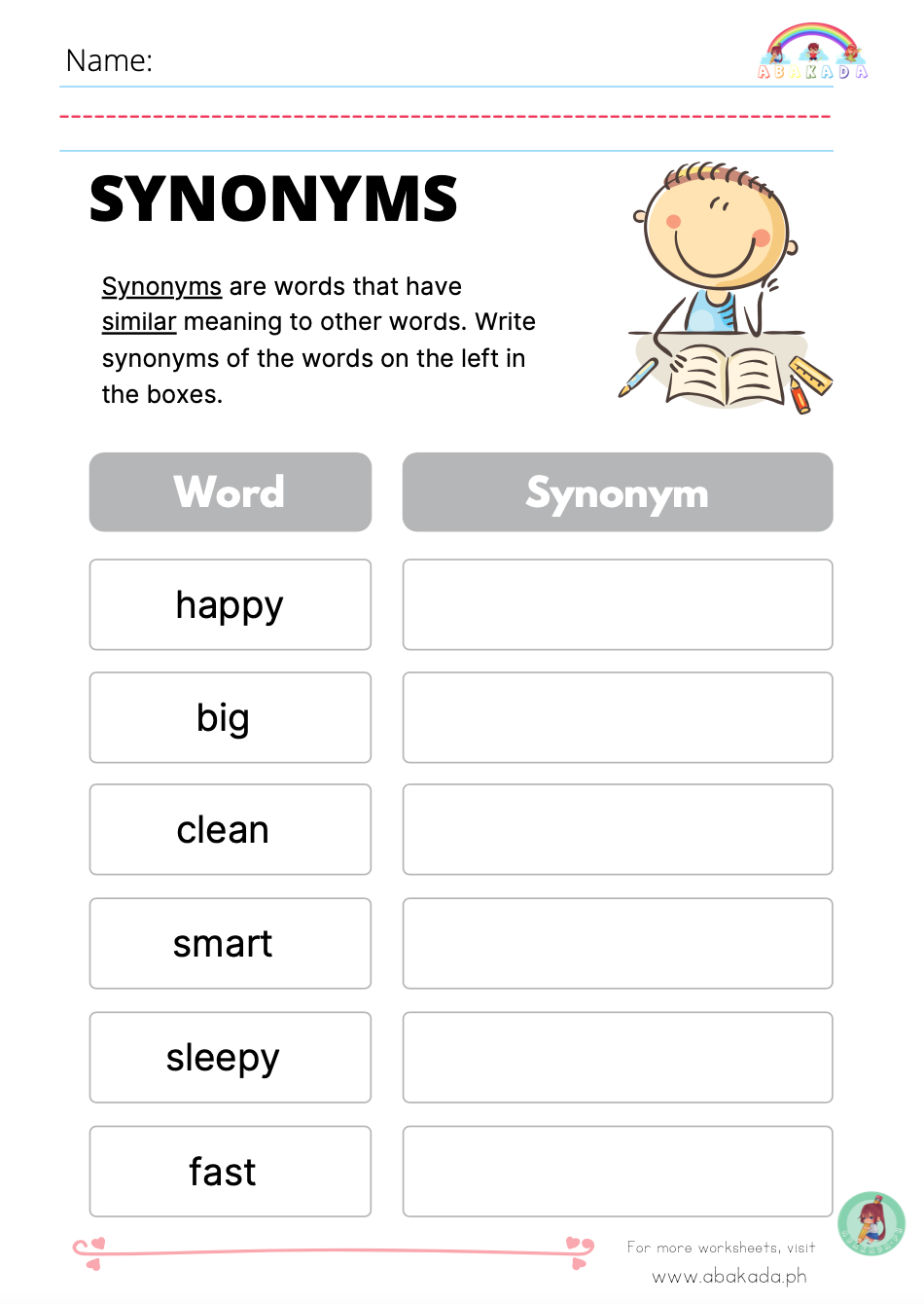 Synonyms Online Exercise For 4 Live Worksheets Worksheets Library
