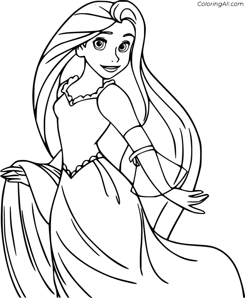 Tangled Coloring Pages 57 Free Printables ColoringAll