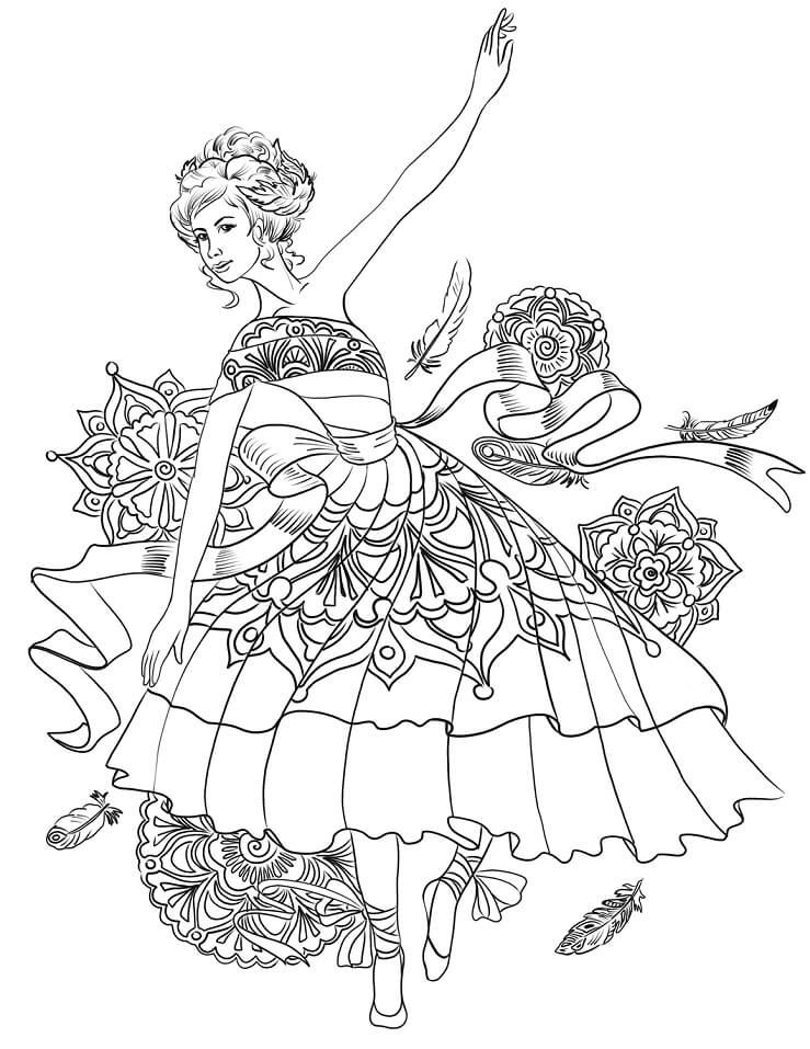 Dance Coloring Pages