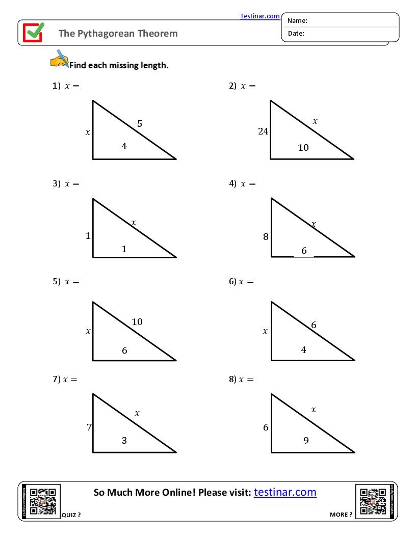 Task Sheet 2 Pythagorean Theorem pdf Name Block Pythagorean 