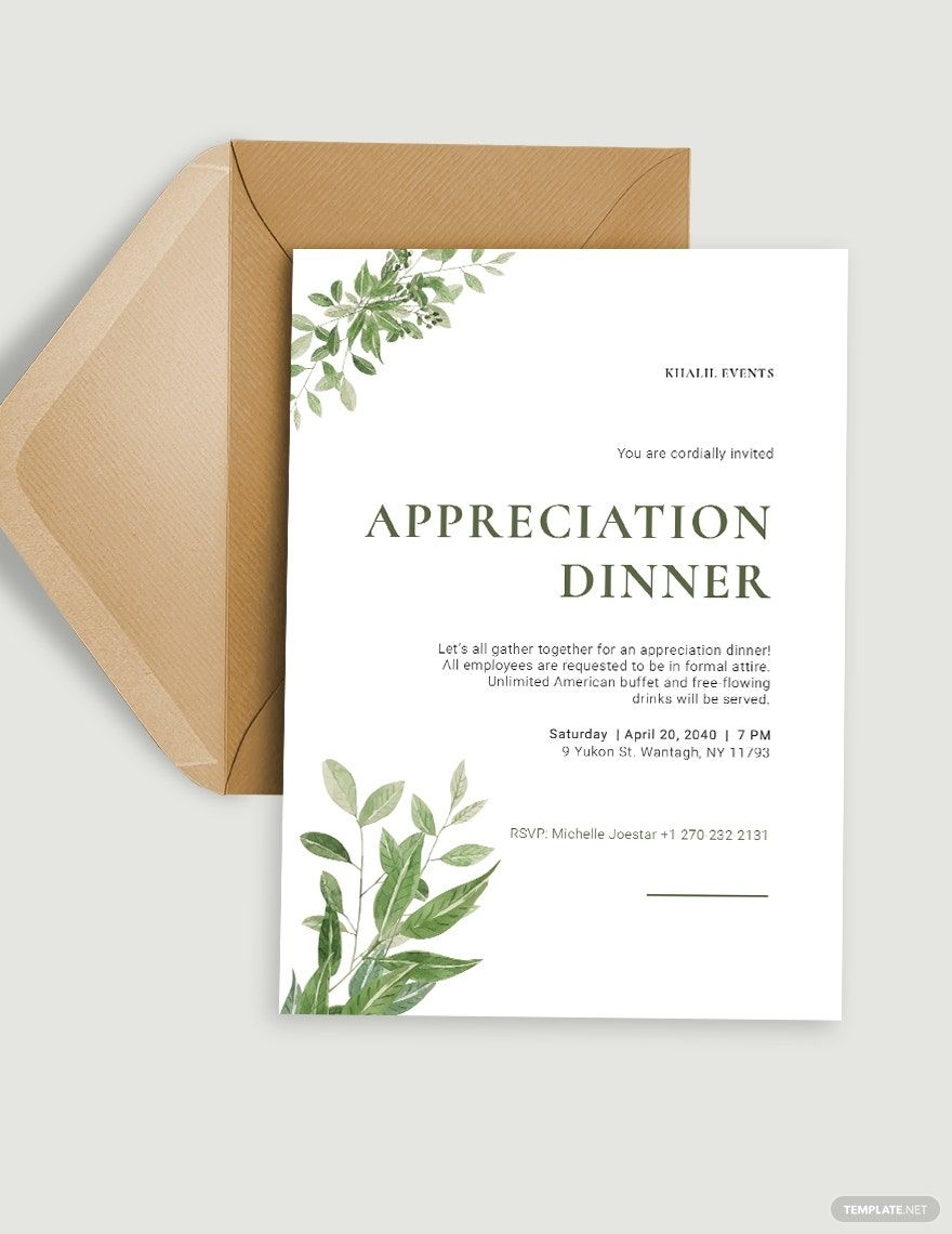 Team Dinner Invitation Template In Publisher Word Illustrator PSD 
