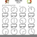 Telling Time Half Hour Worksheets Telling Time Worksheets