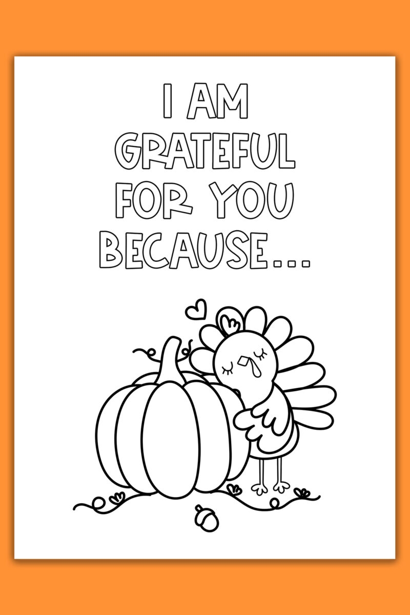 Thanksgiving Cards Coloring Pages 10 Free Cards Included
