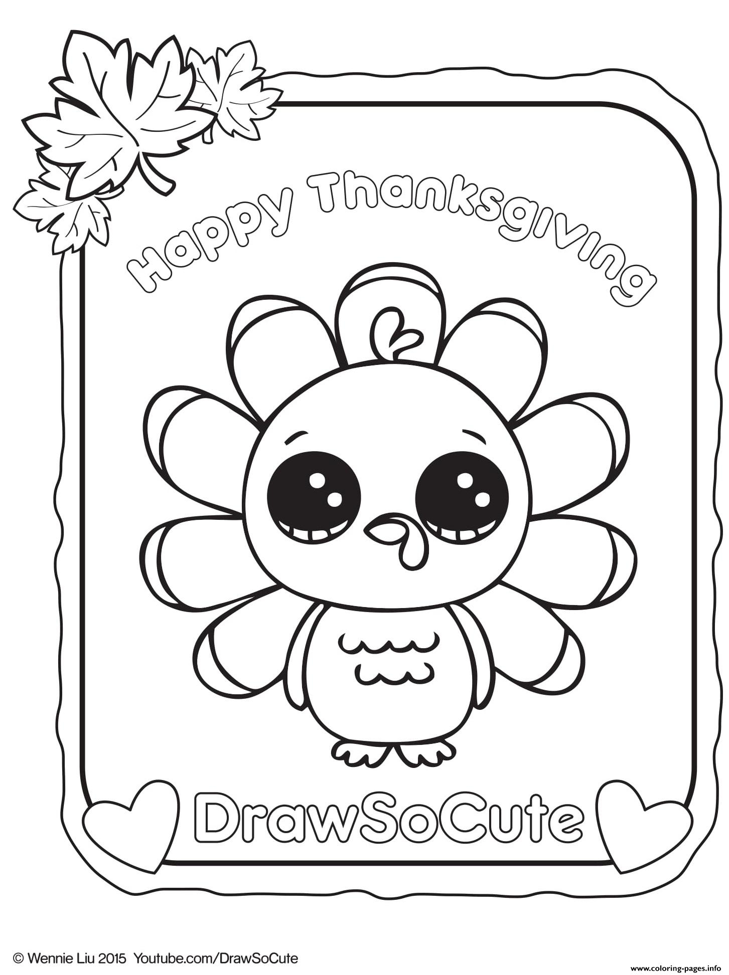 Turkey Coloring Pages To Print