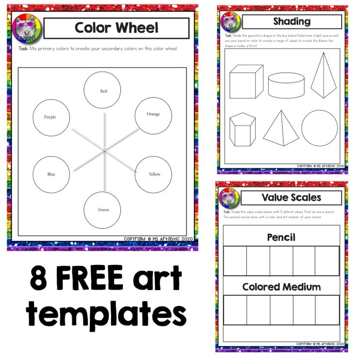 The BEST Free Art Worksheets Lessons And Ideas For Kids Ms Artastic 