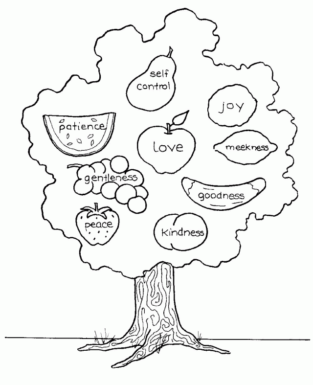 The Fruit Of The Spirit Coloring Pages Coloring Home