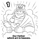 The Lord S Prayer Coloring Pages For Children Coloring Home Free