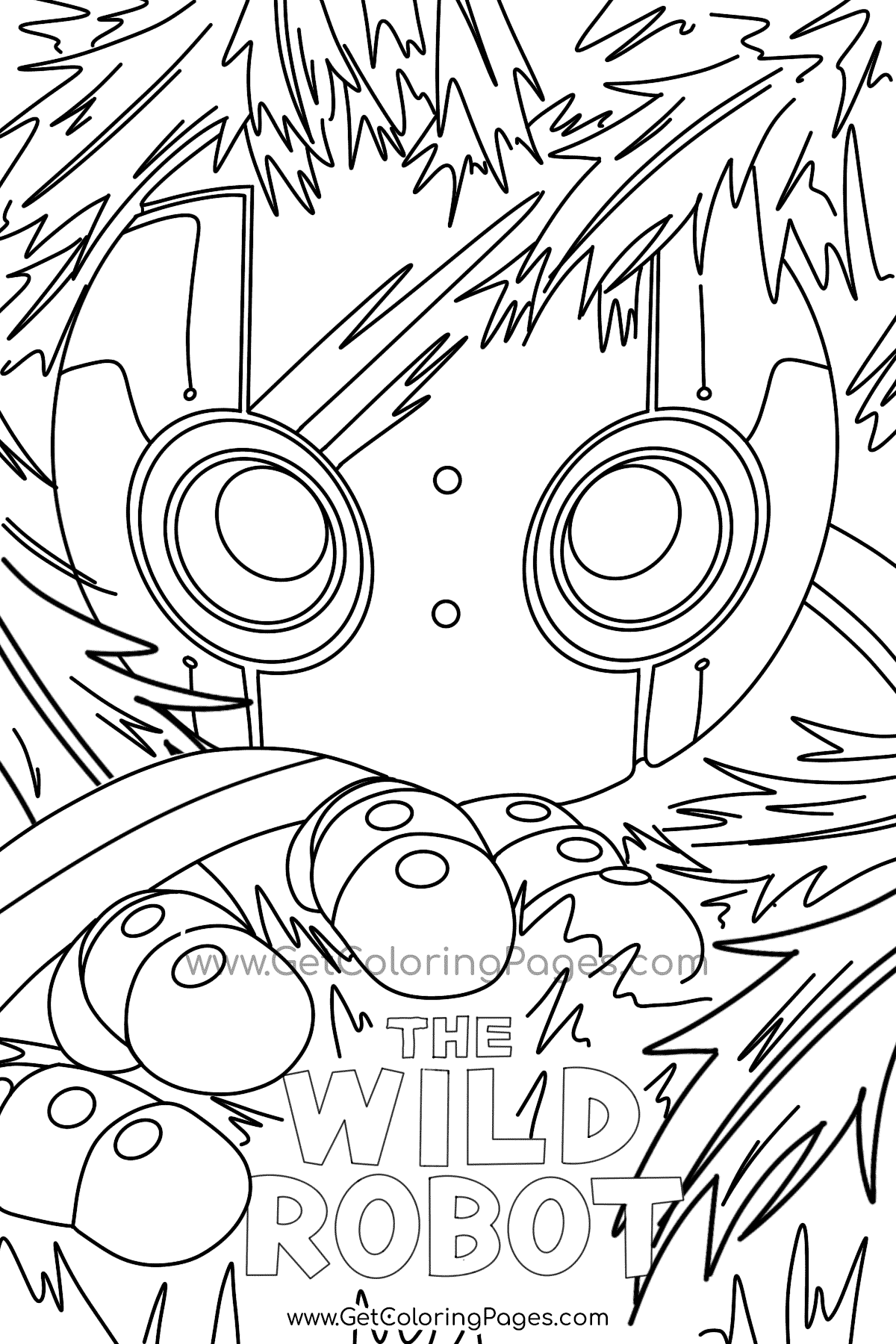 The Wild Robot Coloring Page Coloring Nation