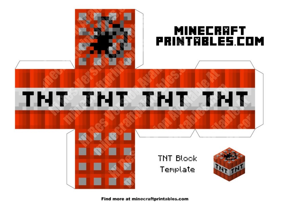 printable paper crafts minecraft