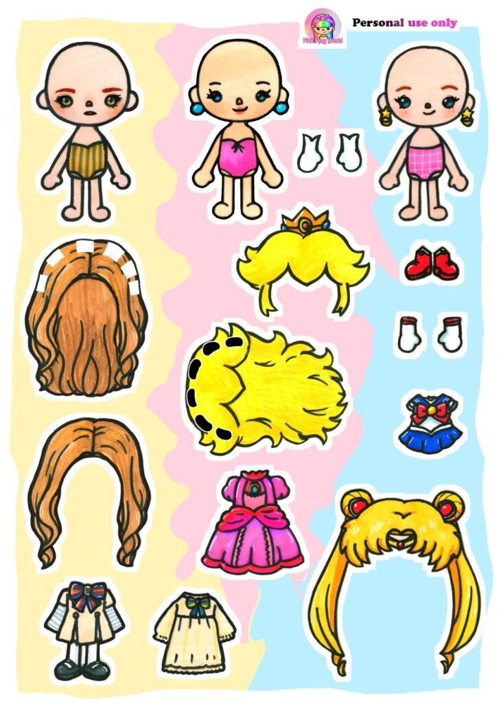 Toca Boca Paper Doll Printable