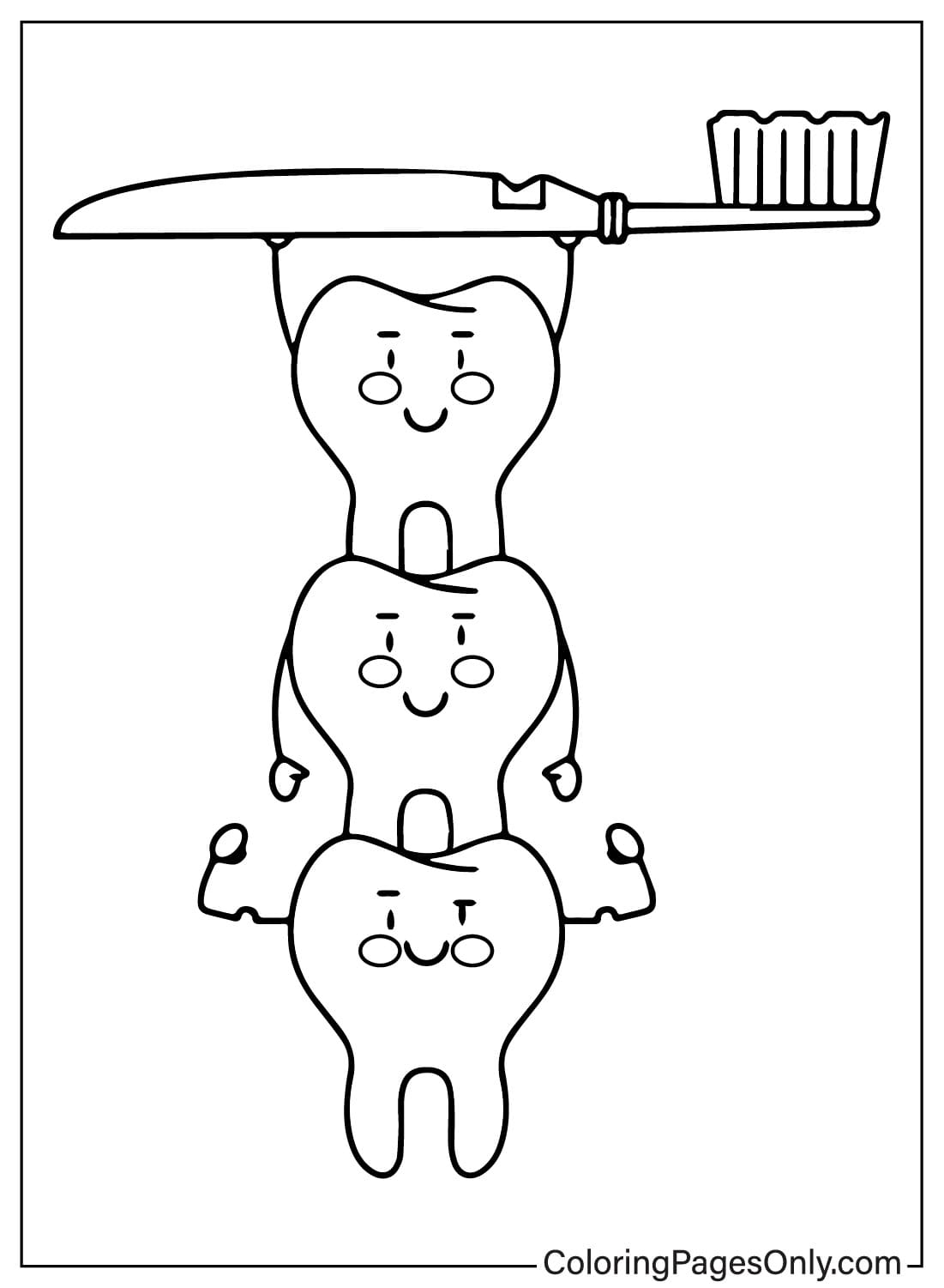 Tooth Coloring Page Images Free Printable Coloring Pages