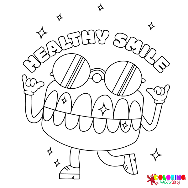 Tooth Coloring Page