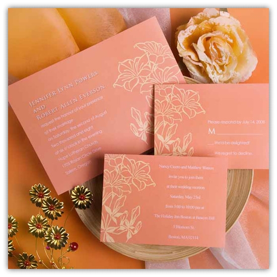 Top 10 Coral Wedding Invitations Elegantweddinginvites Blog