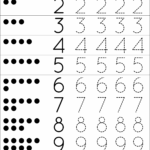 Tracing Numbers Printable Worksheets Worksheets Library