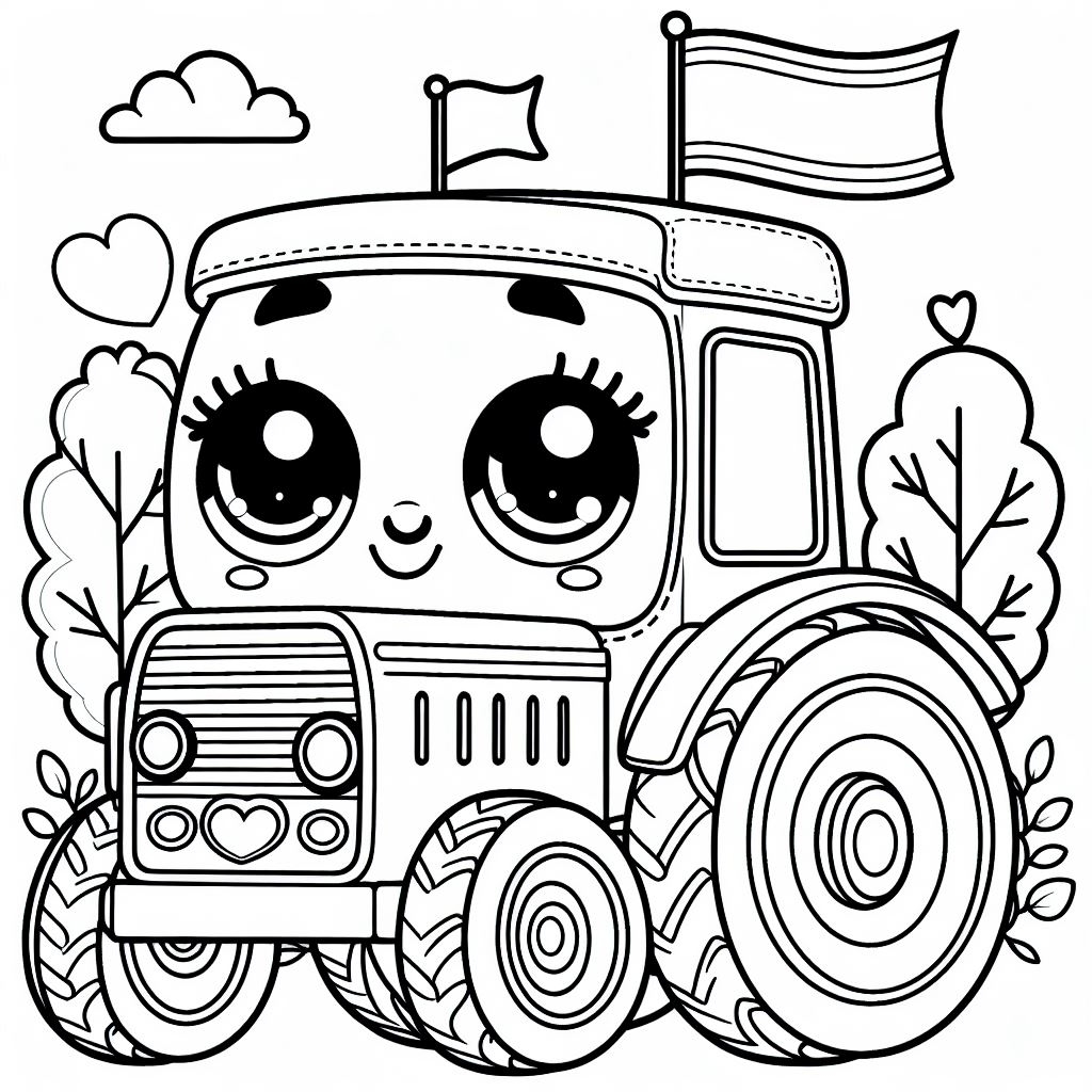 Tractor Coloring Page Color My Pages
