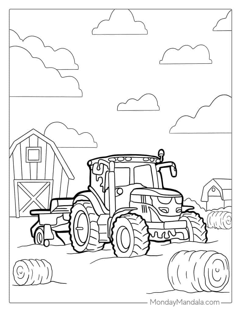 Color Page Tractor