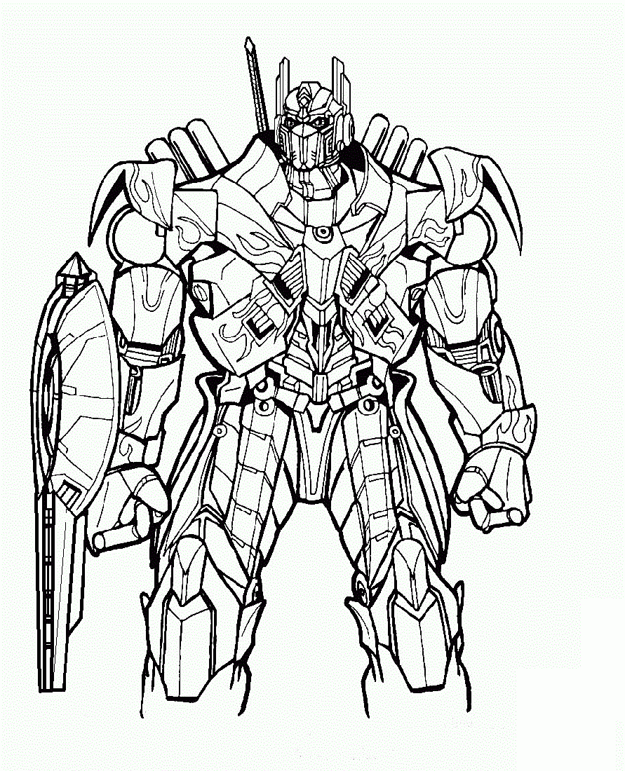 free printable transformer coloring pages