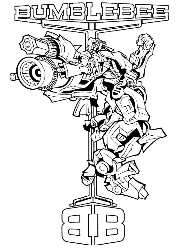 Coloring Pages Transformers Bumblebee