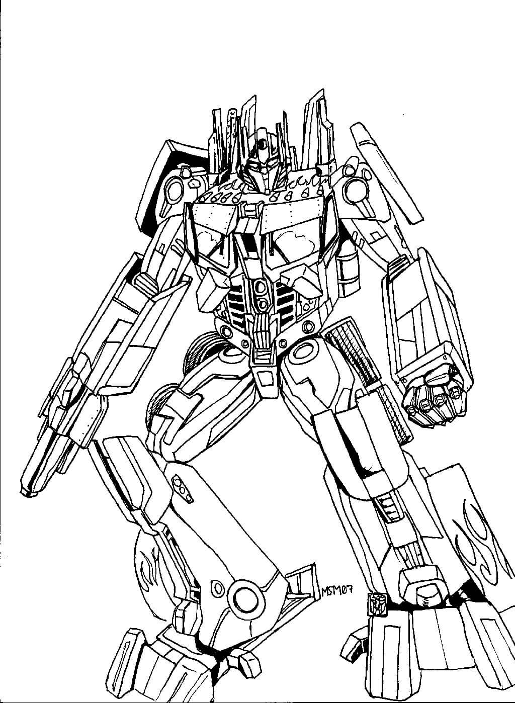 free transformers coloring pages