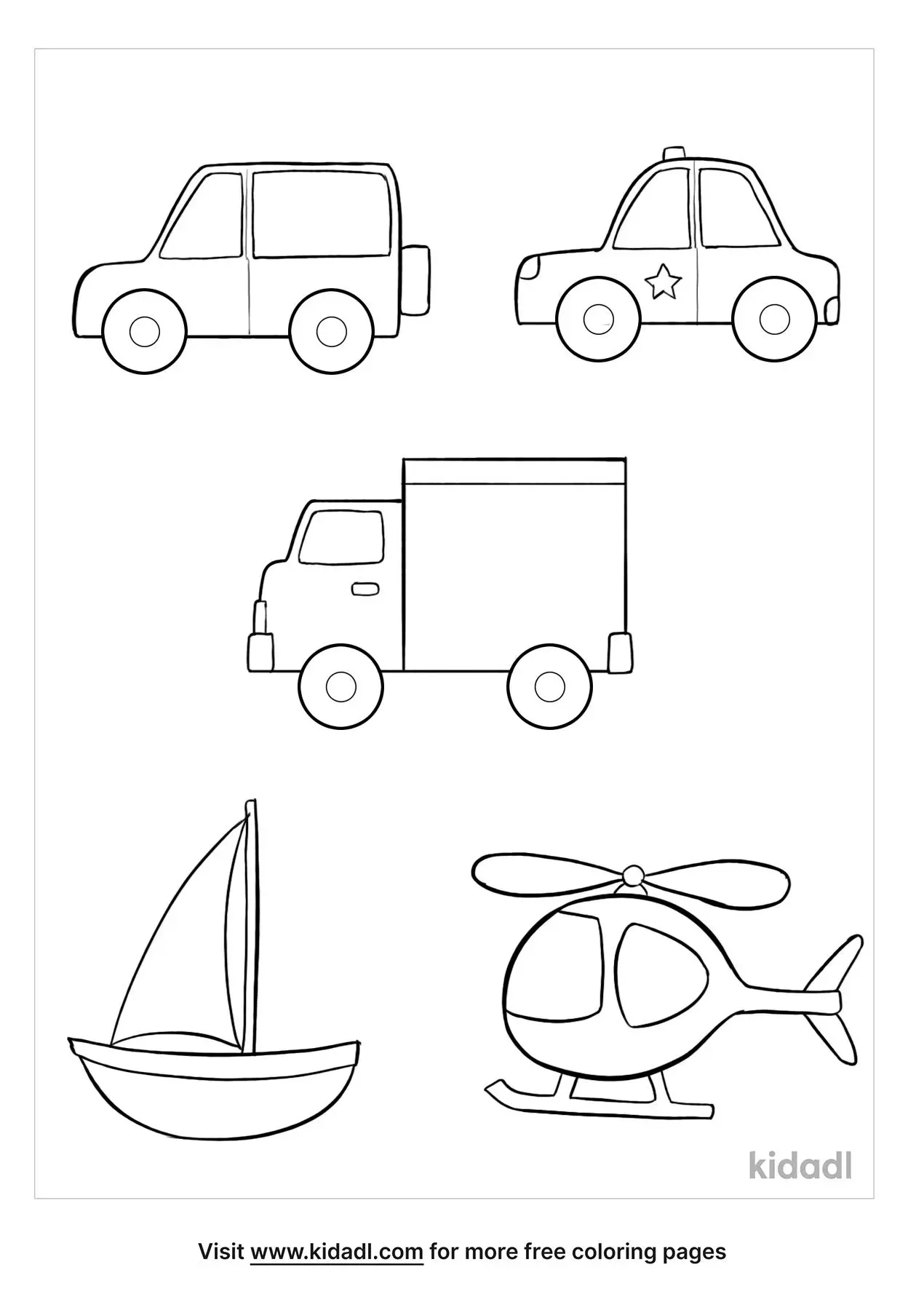 Transportation Vehicles Coloring Pages Coloring Pages