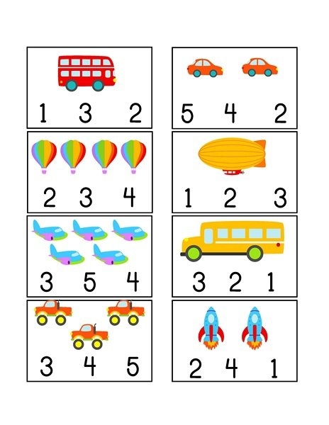 Transportation Worksheets For Preschool