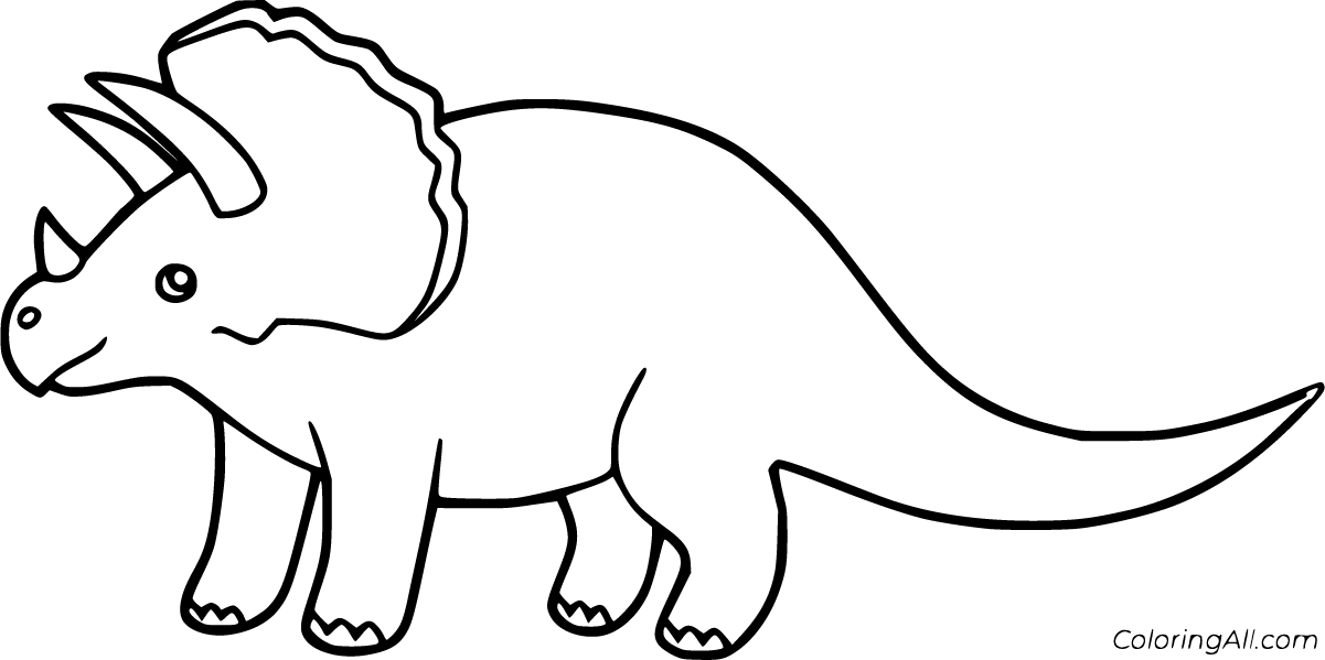 Dinosaur Coloring Pages Triceratops