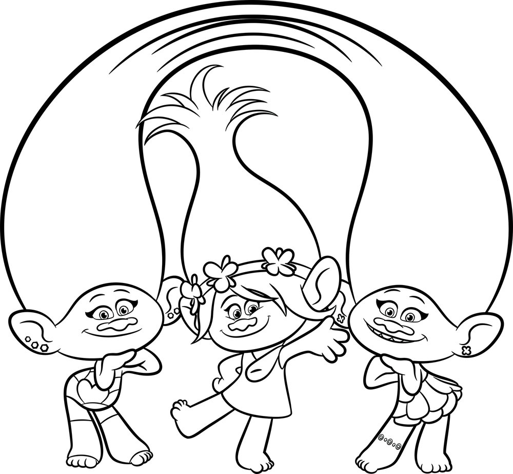 Trolls The Movie Coloring Pages