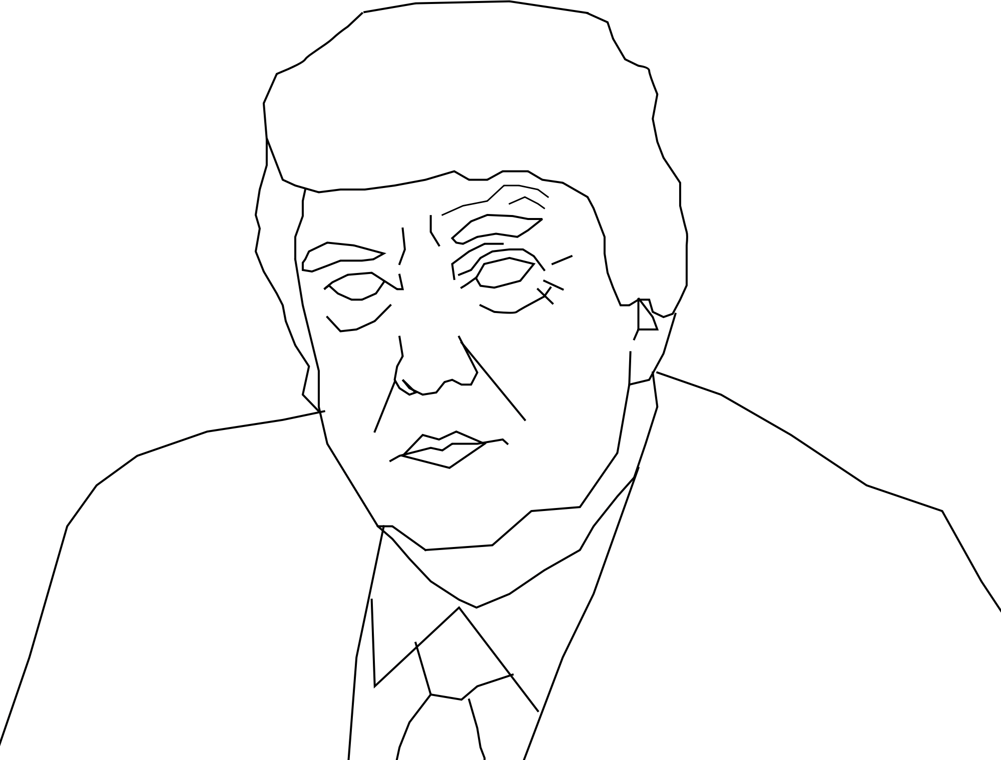 Trump Coloring Page ColouringPages