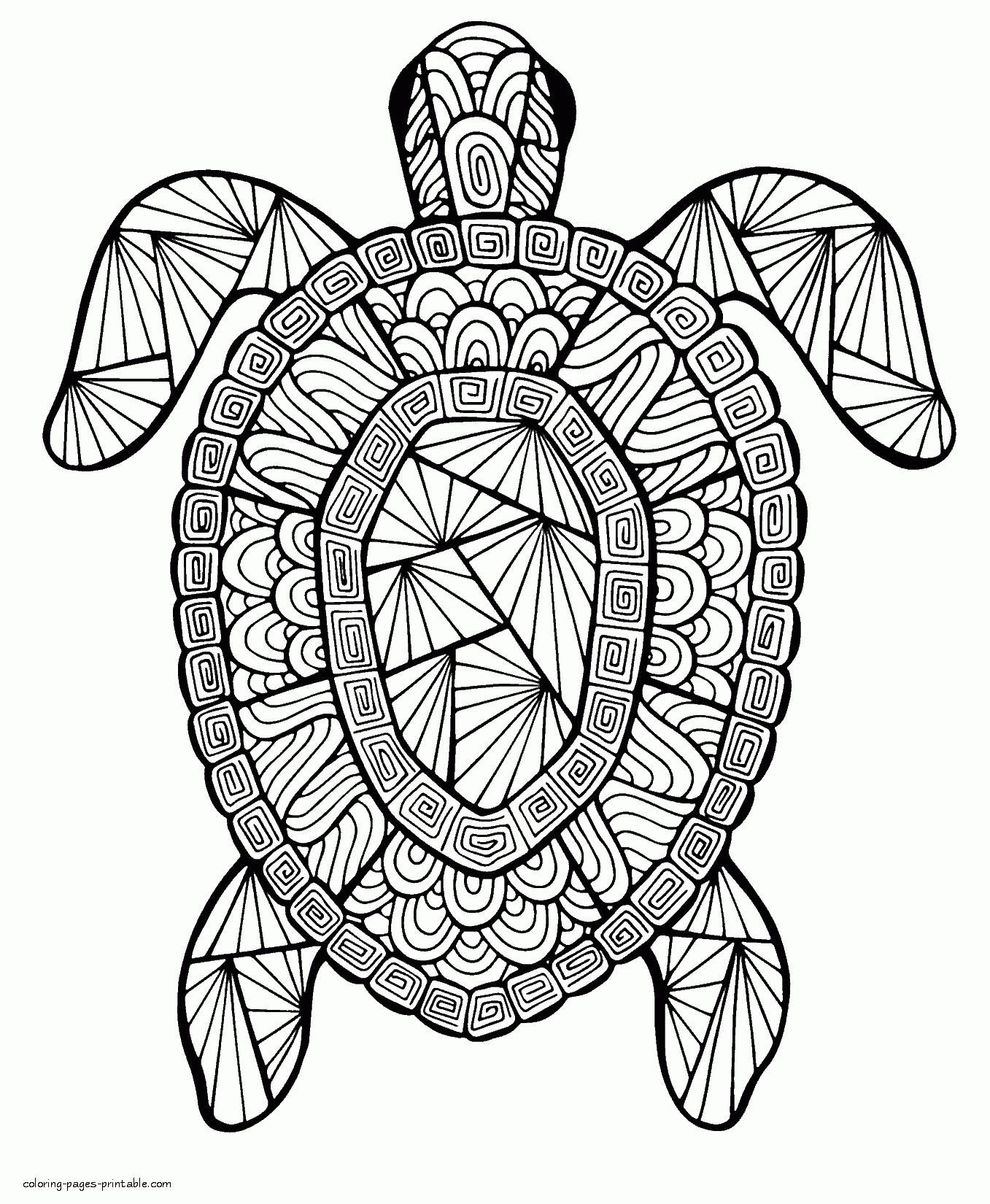 free animal adult coloring pages