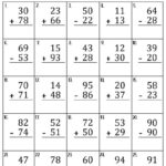 Two Digit Mixed Addition And Subtraction With And Without Regrouping