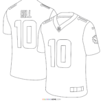 Tyreek Hill Jersey Coloring Page Coloring Home