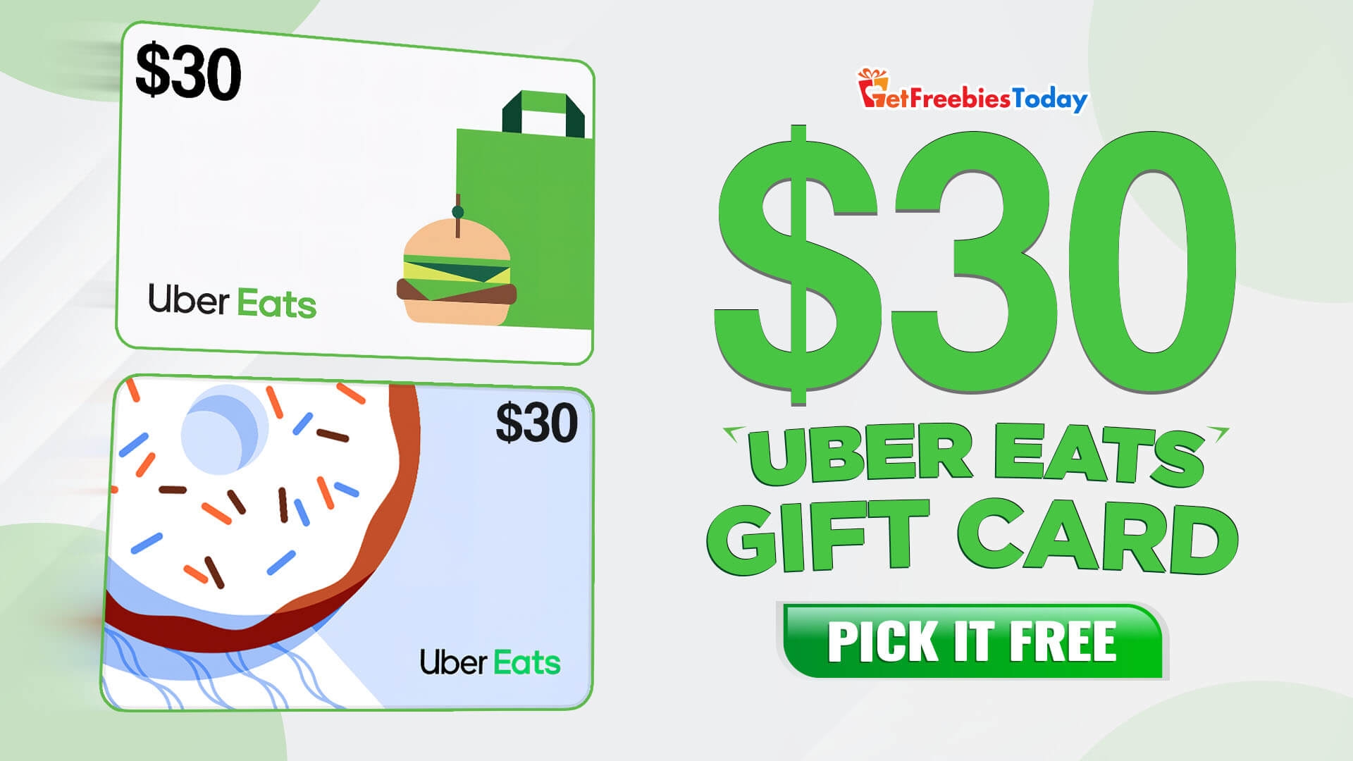 Uber Eats Gift Card Printable
