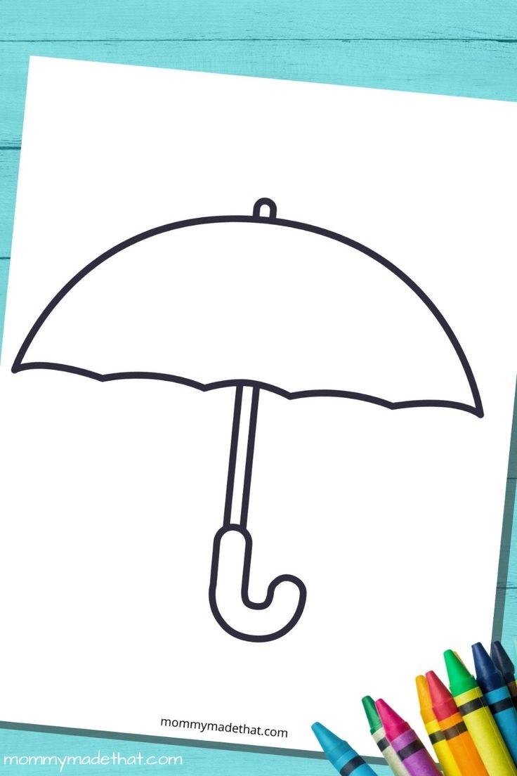 Umbrella Template And Outlines Free Printables Umbrella Template 